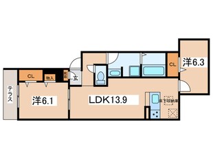 大山蓮華の物件間取画像